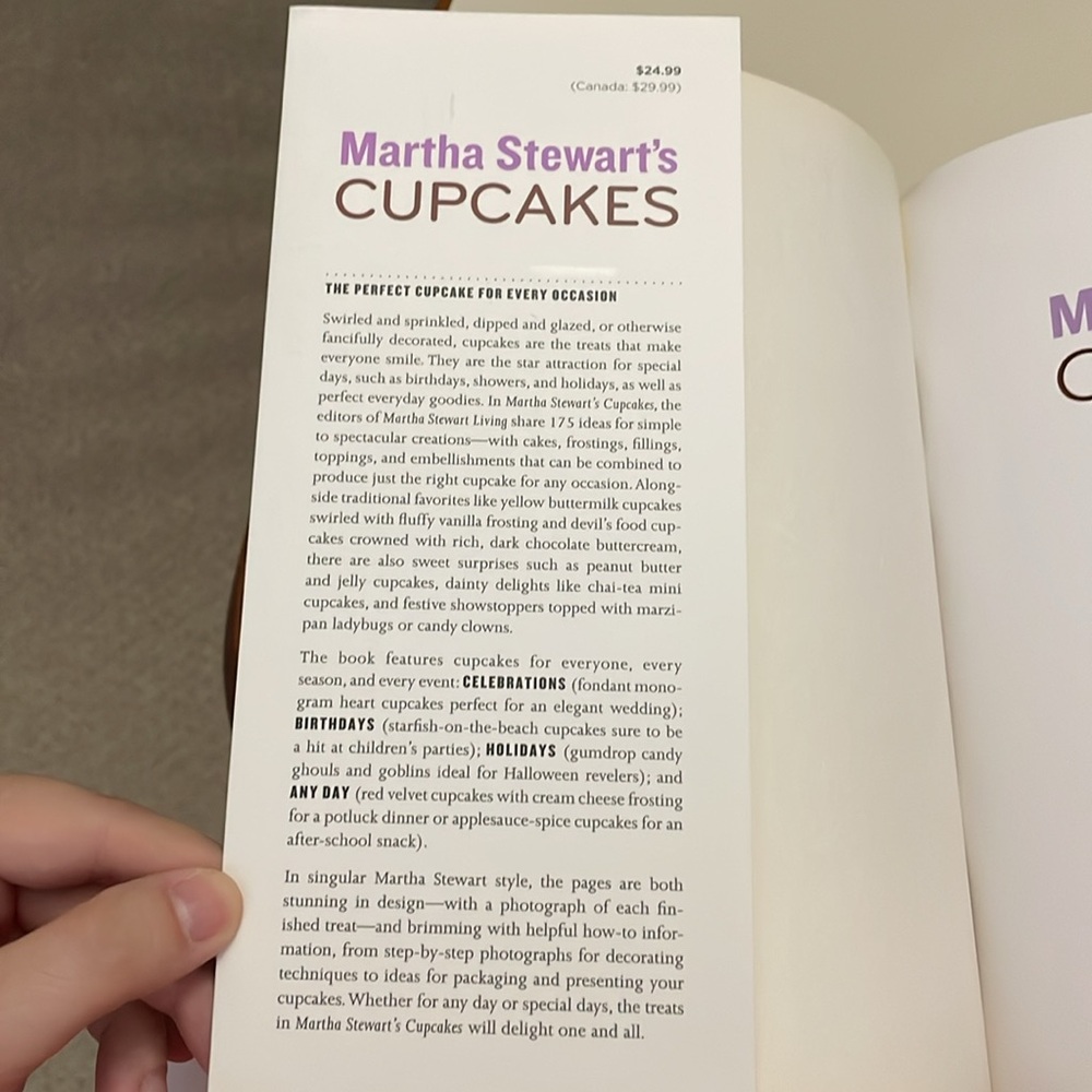 MARTHA STEWART UEC Cupcake cookbook 175 inspired ideas everyones favorite treat - Picture 5 of 16